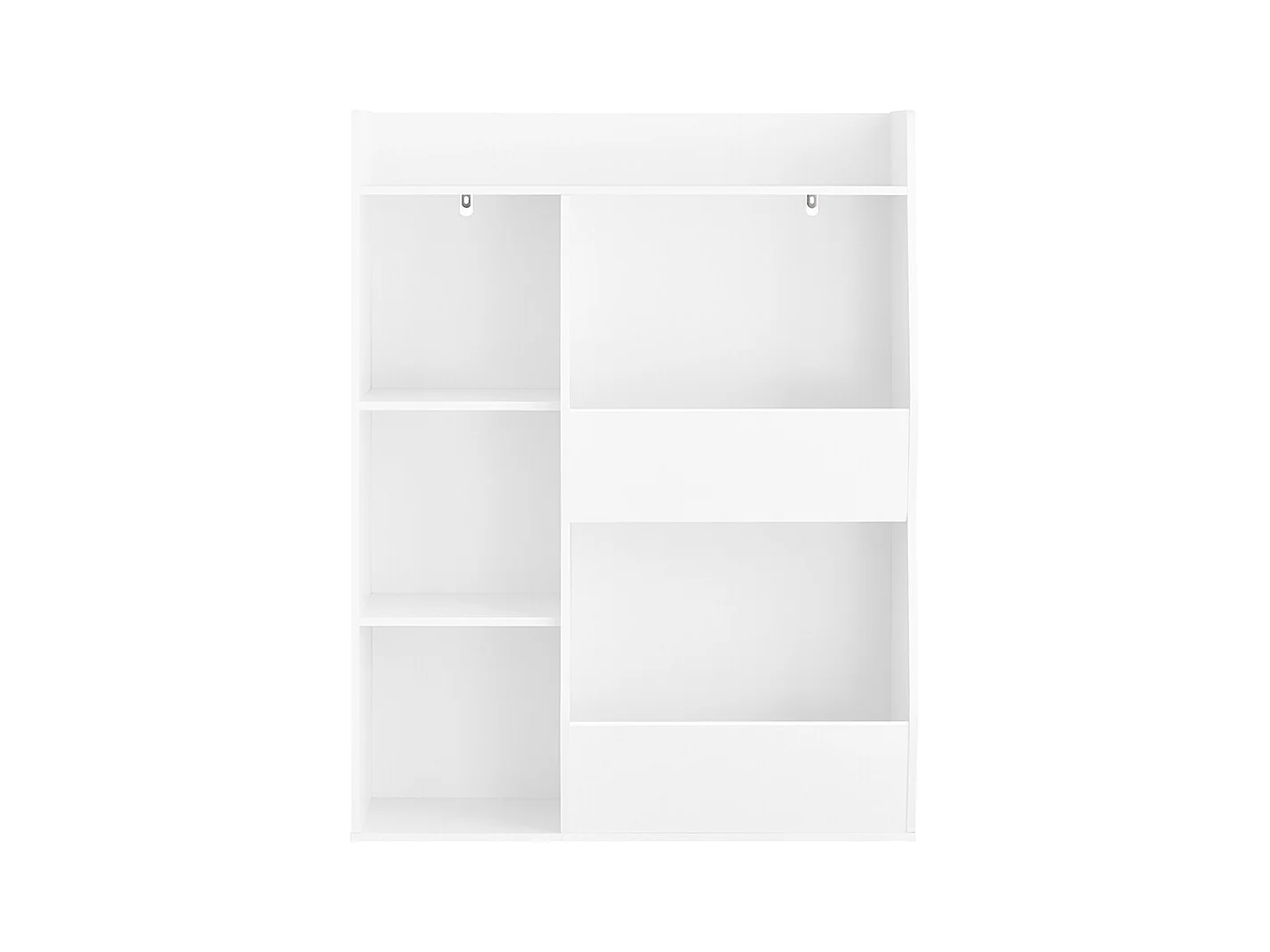 SoBuy Bibliothèque Montessori Étagère à Jouets 5 Compartiments Ouverts Blanc 80x34x104 cm