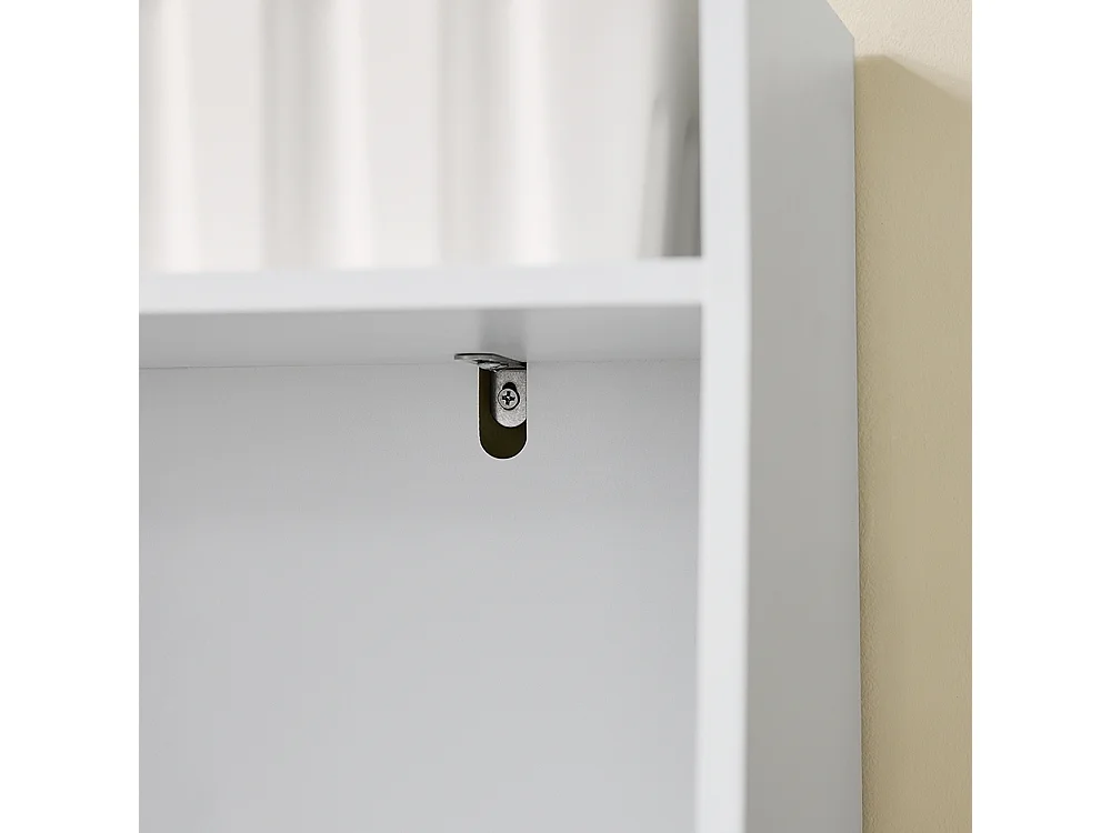 SoBuy Bibliothèque Montessori Étagère à Jouets 5 Compartiments Ouverts Blanc 80x34x104 cm