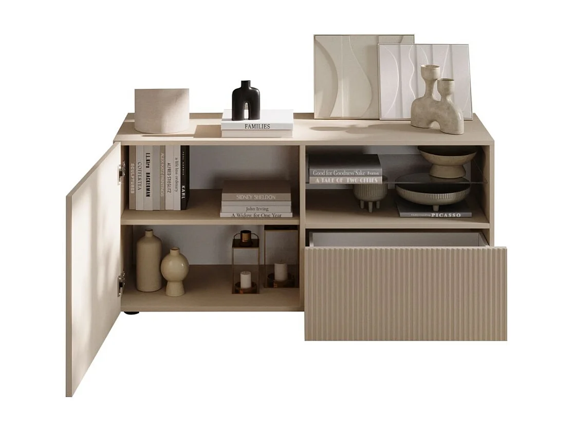 Mueble de TV SCENA – L121 x H57 x P42 cm – Color Cachemira