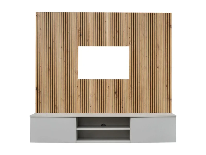 Composição mural IXAR – Móvel para TV + painéis decorativos de parede