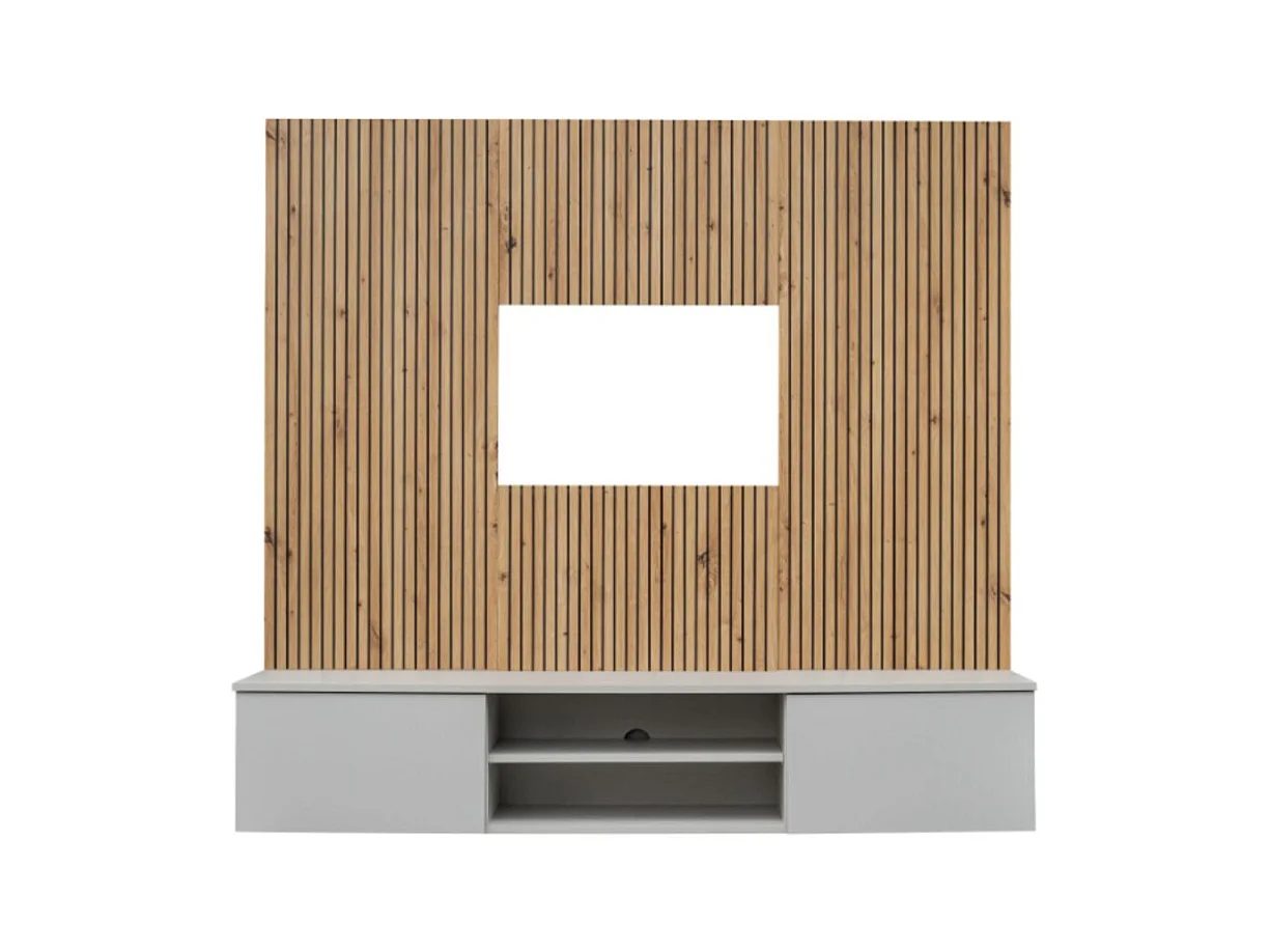 Composition murale IXAR – Meuble TV + panneaux muraux décoratifs