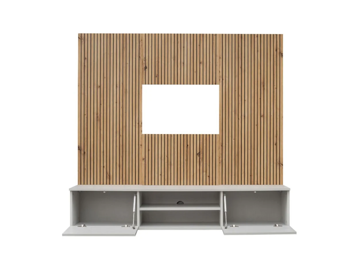 Composition murale IXAR – Meuble TV + panneaux muraux décoratifs