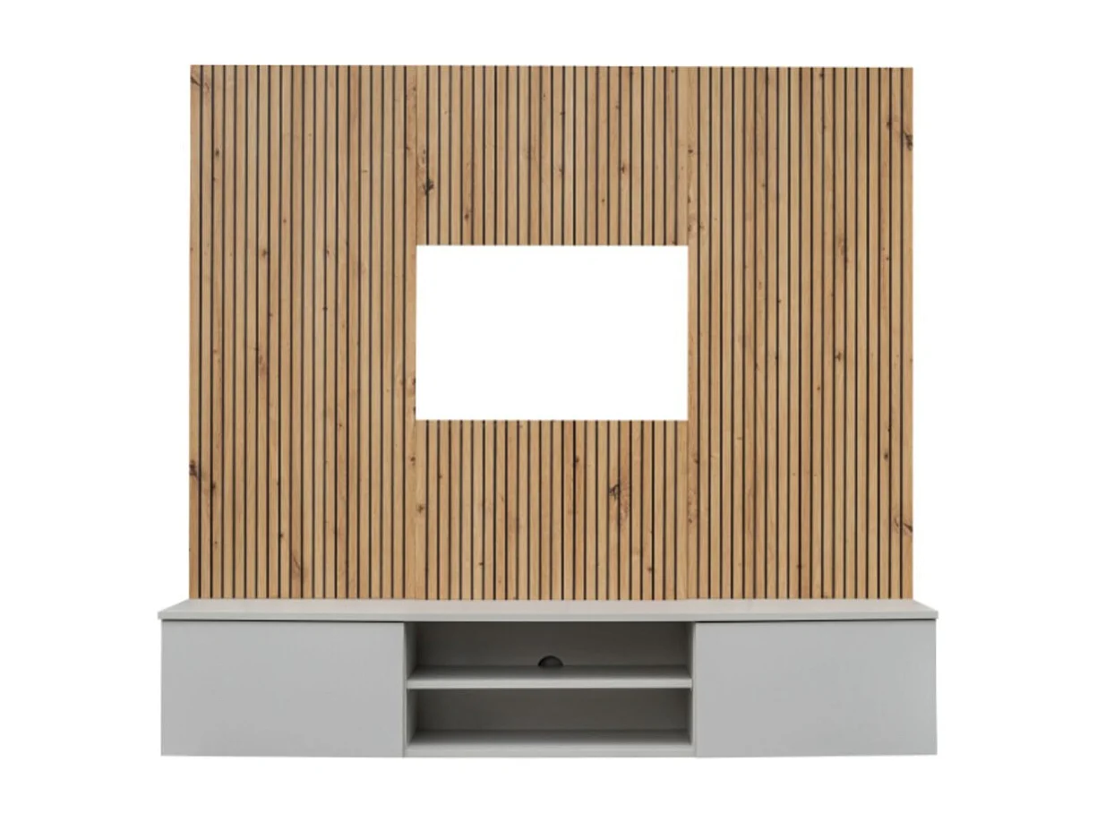 Composition murale IXAR – Meuble TV + panneaux muraux décoratifs