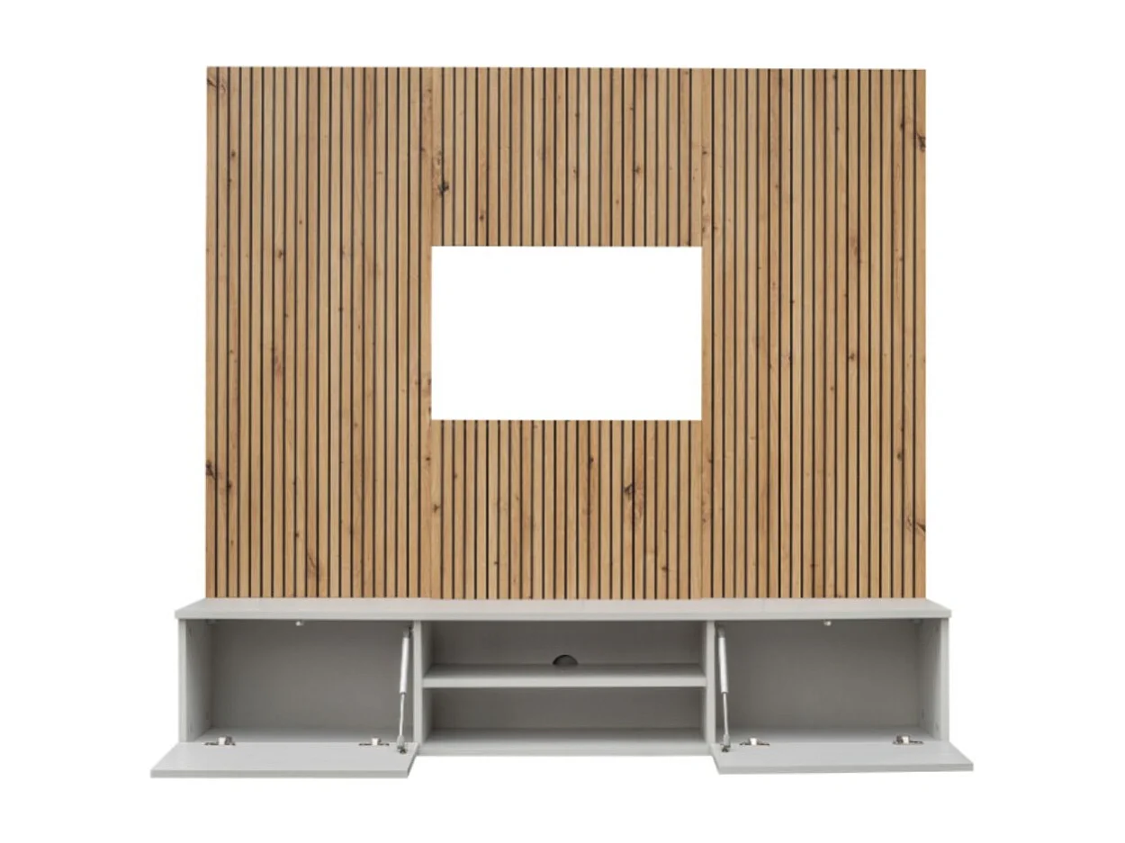 Composition murale IXAR – Meuble TV + panneaux muraux décoratifs