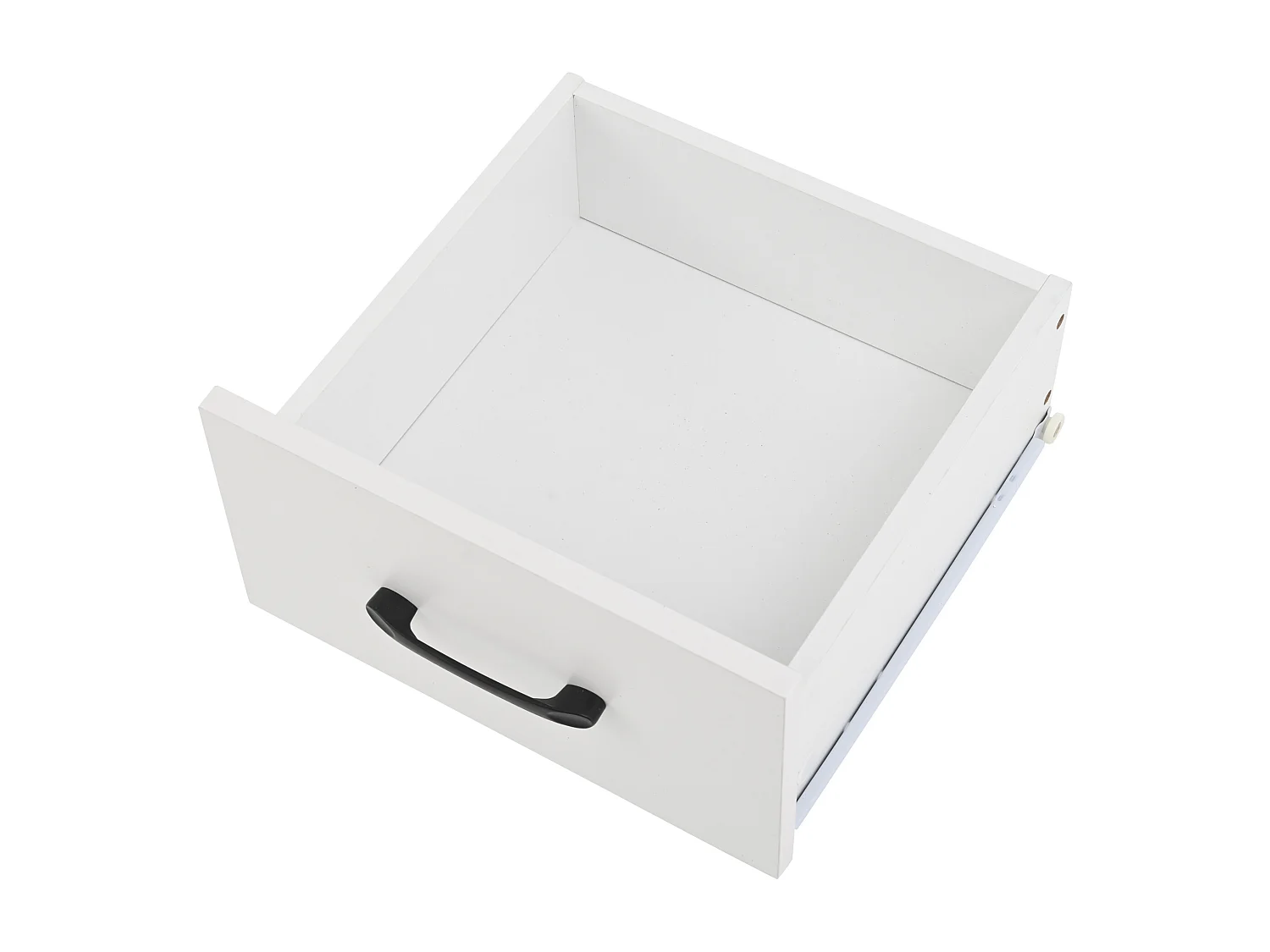 Buffet haut blanc à 3 portes - Buffet à 2 tiroirs et 6 rangements ouverts - 3 réglables en hauteur