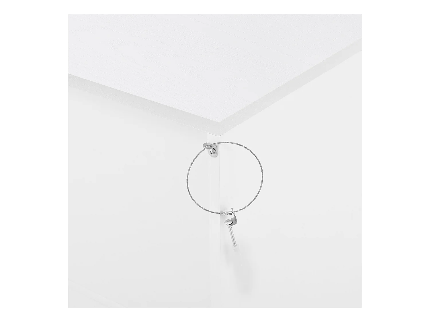 Buffet blanc - Buffet avec 4 portes et poignées dorées - pieds brillants