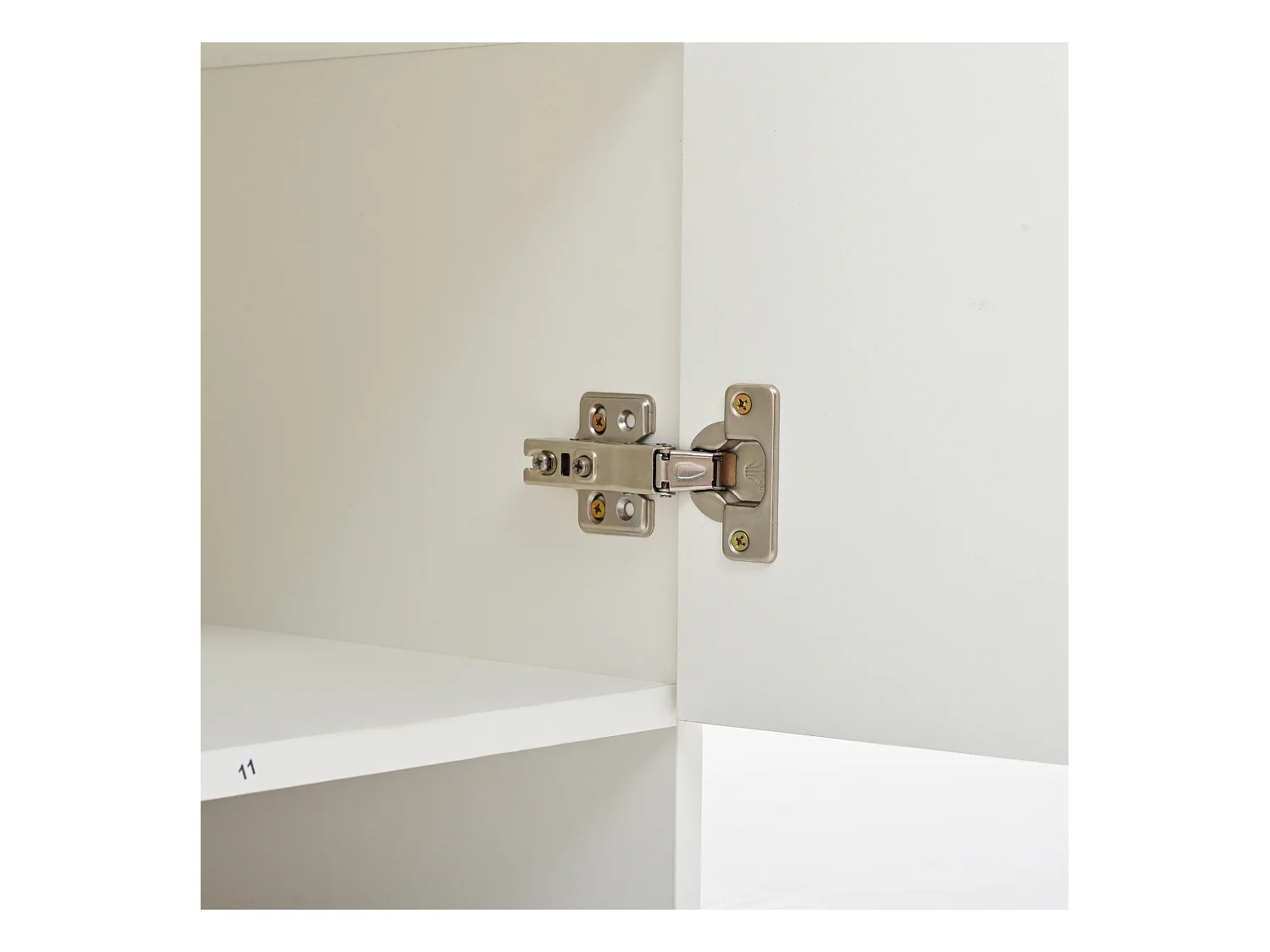 Porte-manteau avec banc à chaussures - Vestiaire à 2 portes et 6 patères - 1 tiroir et rangement ouvert - blanc