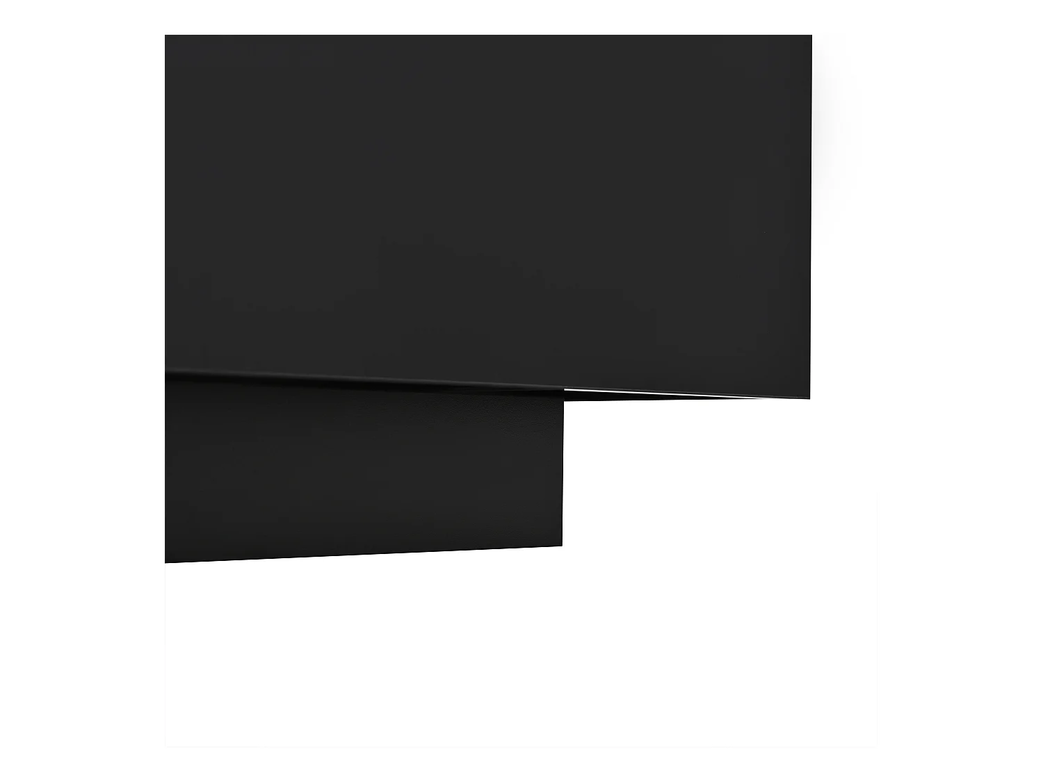 Table basse noir moderne - Table basse avec plateau en verre et éclairage LED