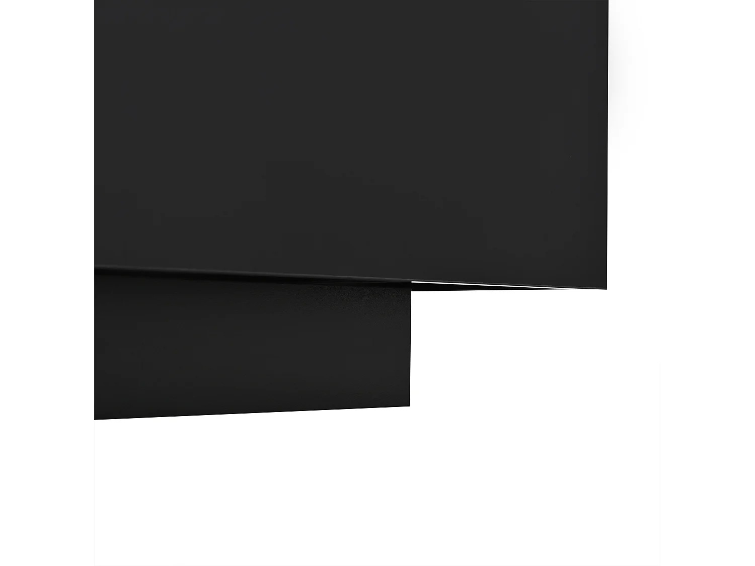 Table basse noir moderne - Table basse avec plateau en verre et éclairage LED