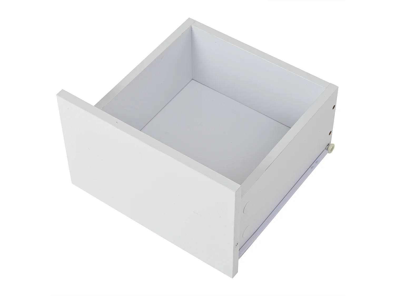 Salontafel met 3 lades - Houtlook en 1 halfopen opbergvak - wit en natuurlijk hout