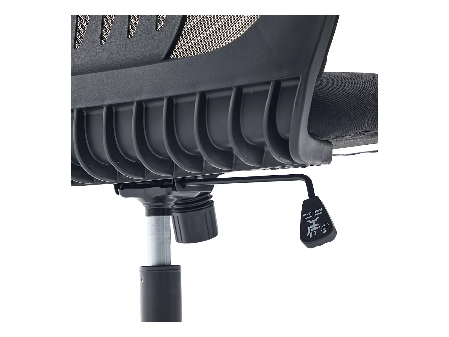 Chaise de bureau pivotante - Fauteuil pivotant  avec fonction bascule et réglage en hauteur - maille noire