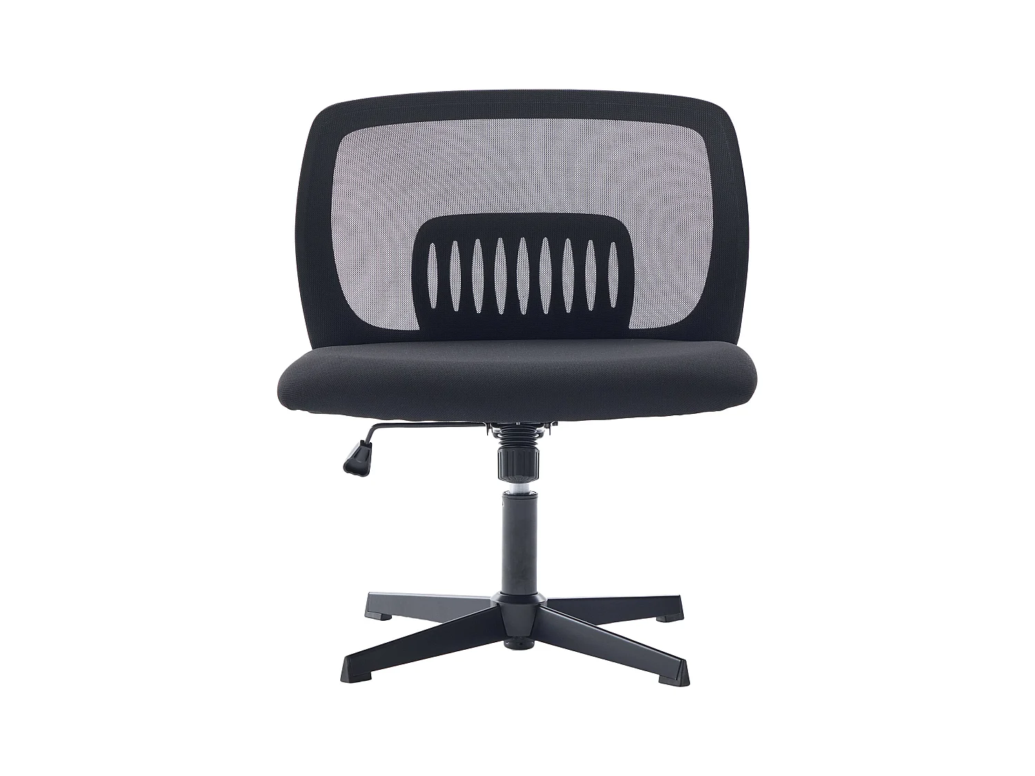 Chaise de bureau pivotante - Fauteuil pivotant  avec fonction bascule et réglage en hauteur - maille noire