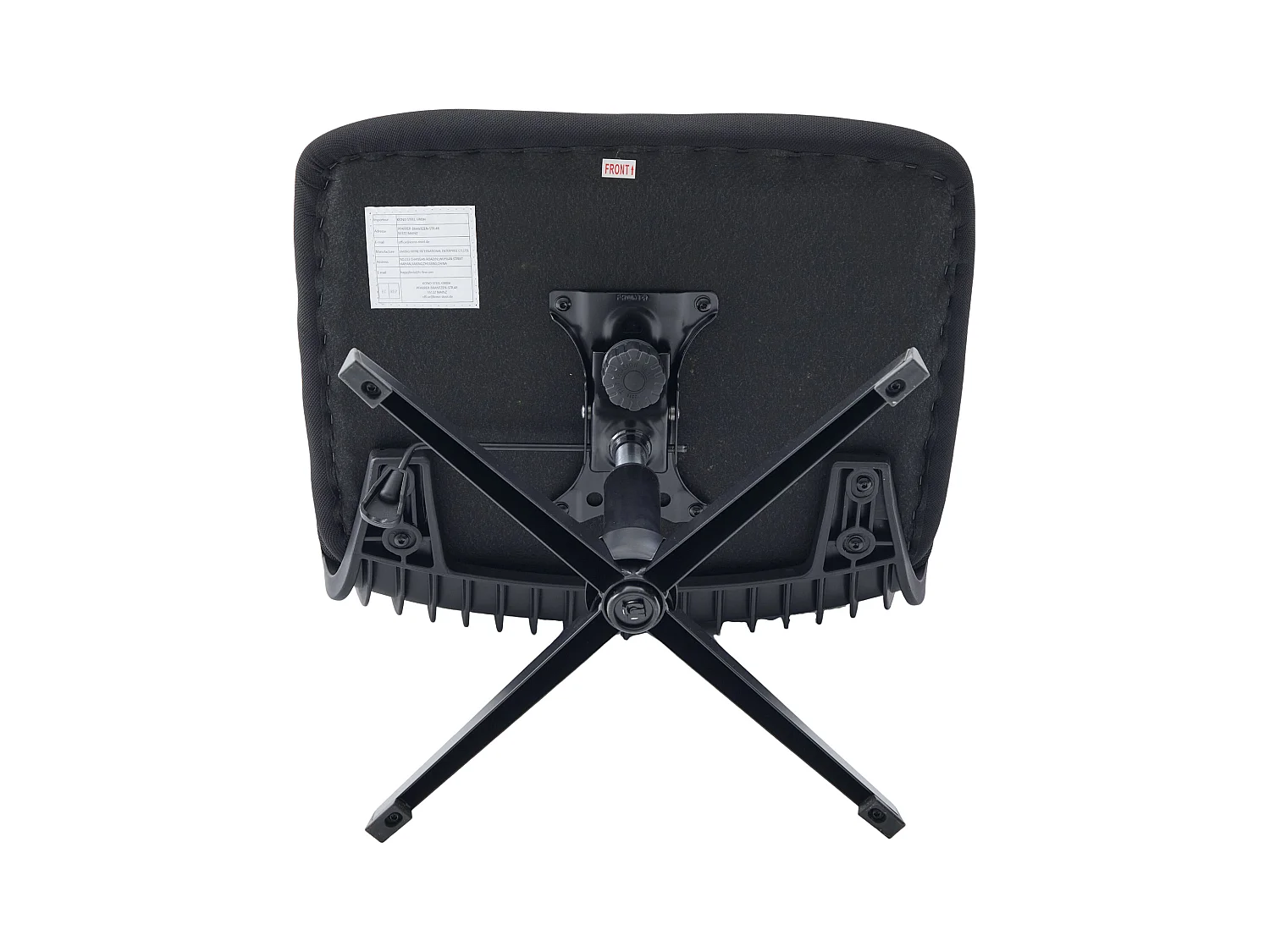 Chaise de bureau pivotante - Fauteuil pivotant  avec fonction bascule et réglage en hauteur - maille noire