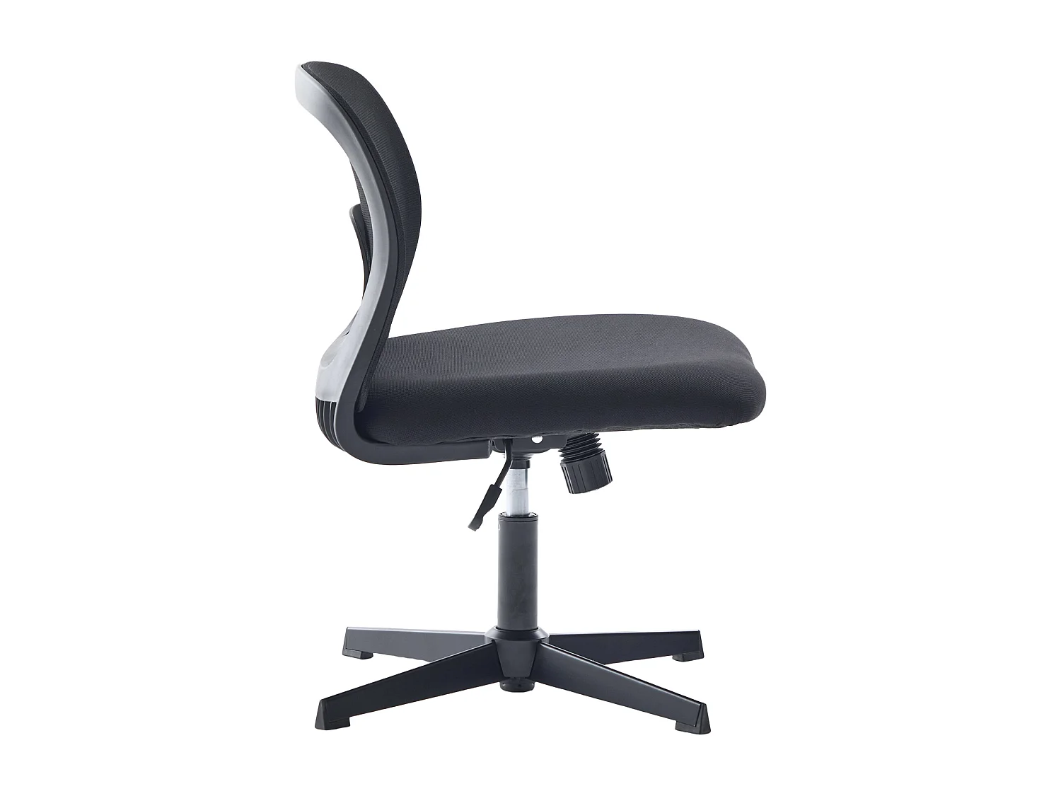 Bürodrehstuhl - Drehsessel mit Wippfunktion und Höhenverstellung - Netz schwarz