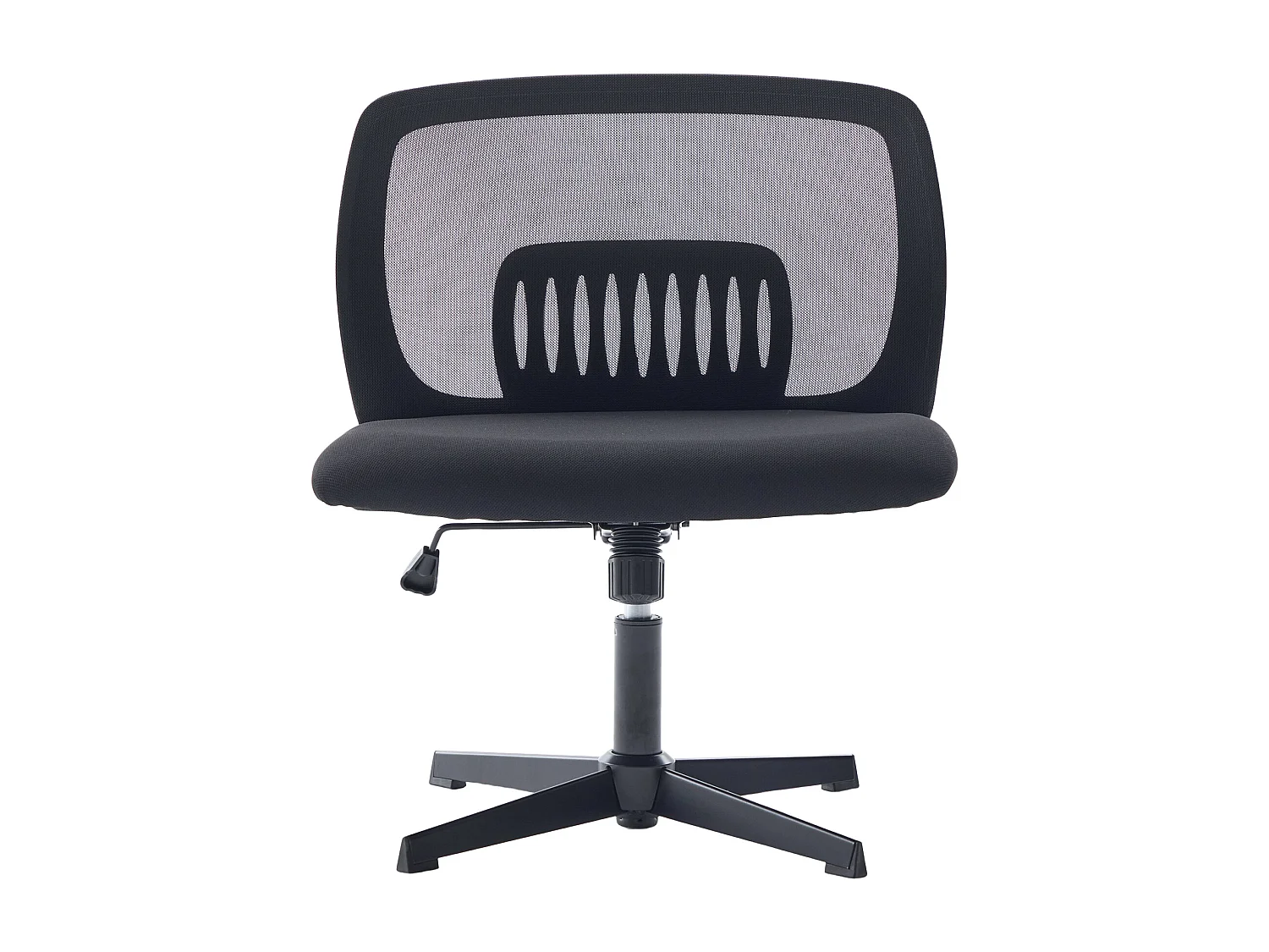 Bürodrehstuhl - Drehsessel mit Wippfunktion und Höhenverstellung - Netz schwarz