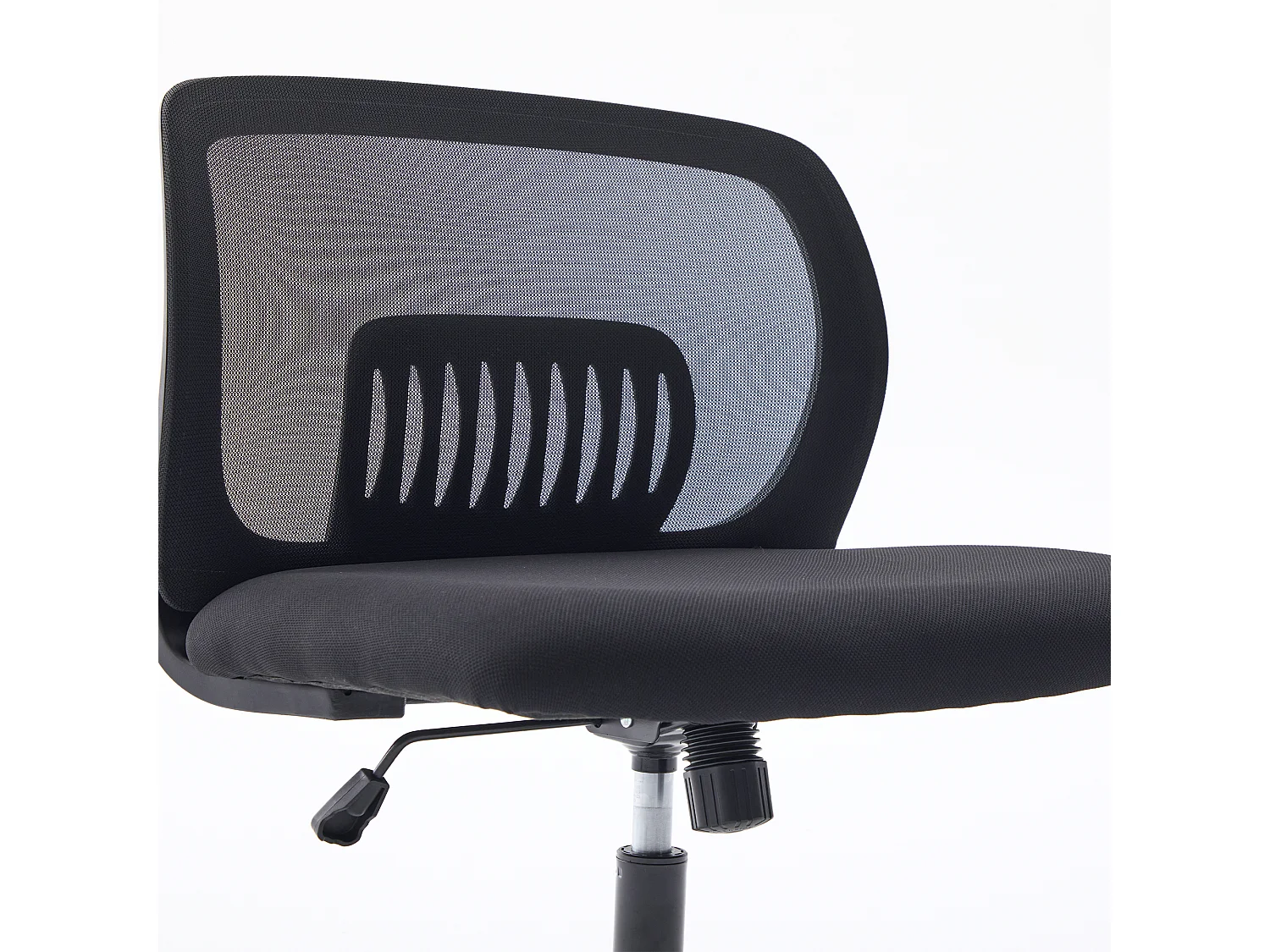 Bürodrehstuhl - Drehsessel mit Wippfunktion und Höhenverstellung - Netz schwarz