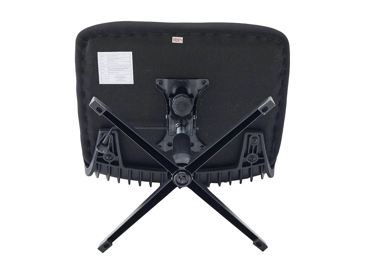 Bürodrehstuhl - Drehsessel mit Wippfunktion und Höhenverstellung - Netz schwarz