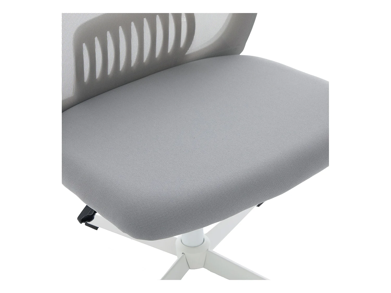 Bürodrehstuhl - Drehsessel mit Wippfunktion und Höhenverstellung - Netzgewebe grau