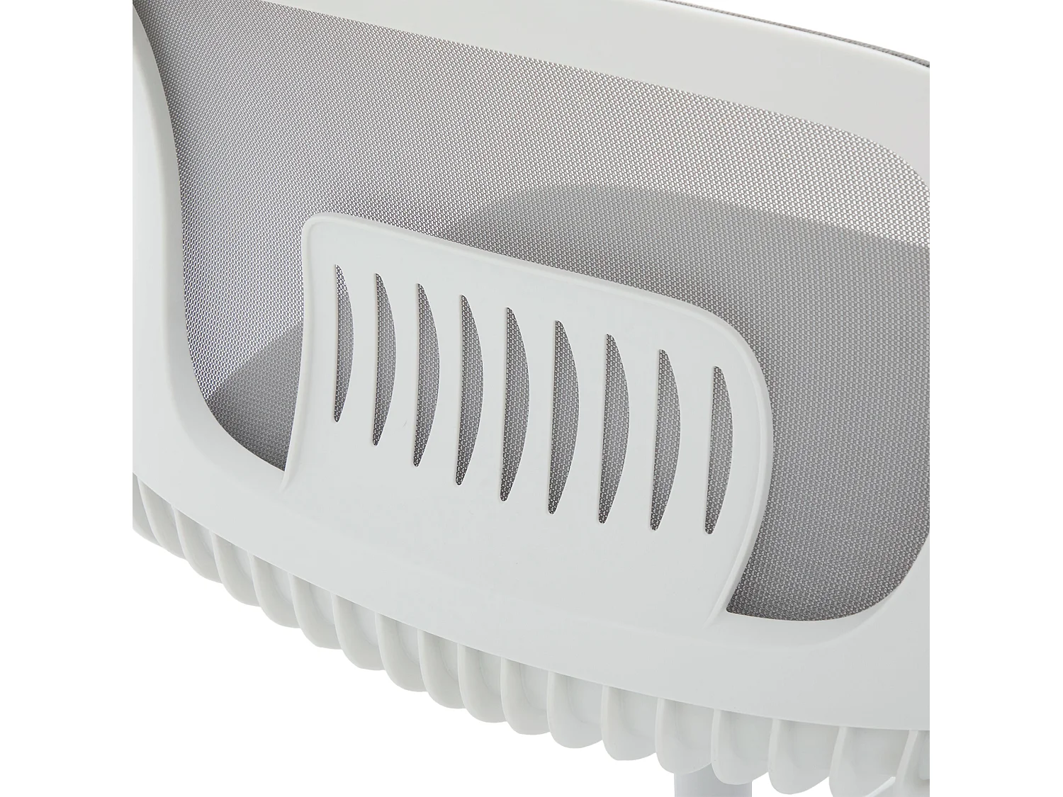 Bürodrehstuhl - Drehsessel mit Wippfunktion und Höhenverstellung - Netzgewebe grau