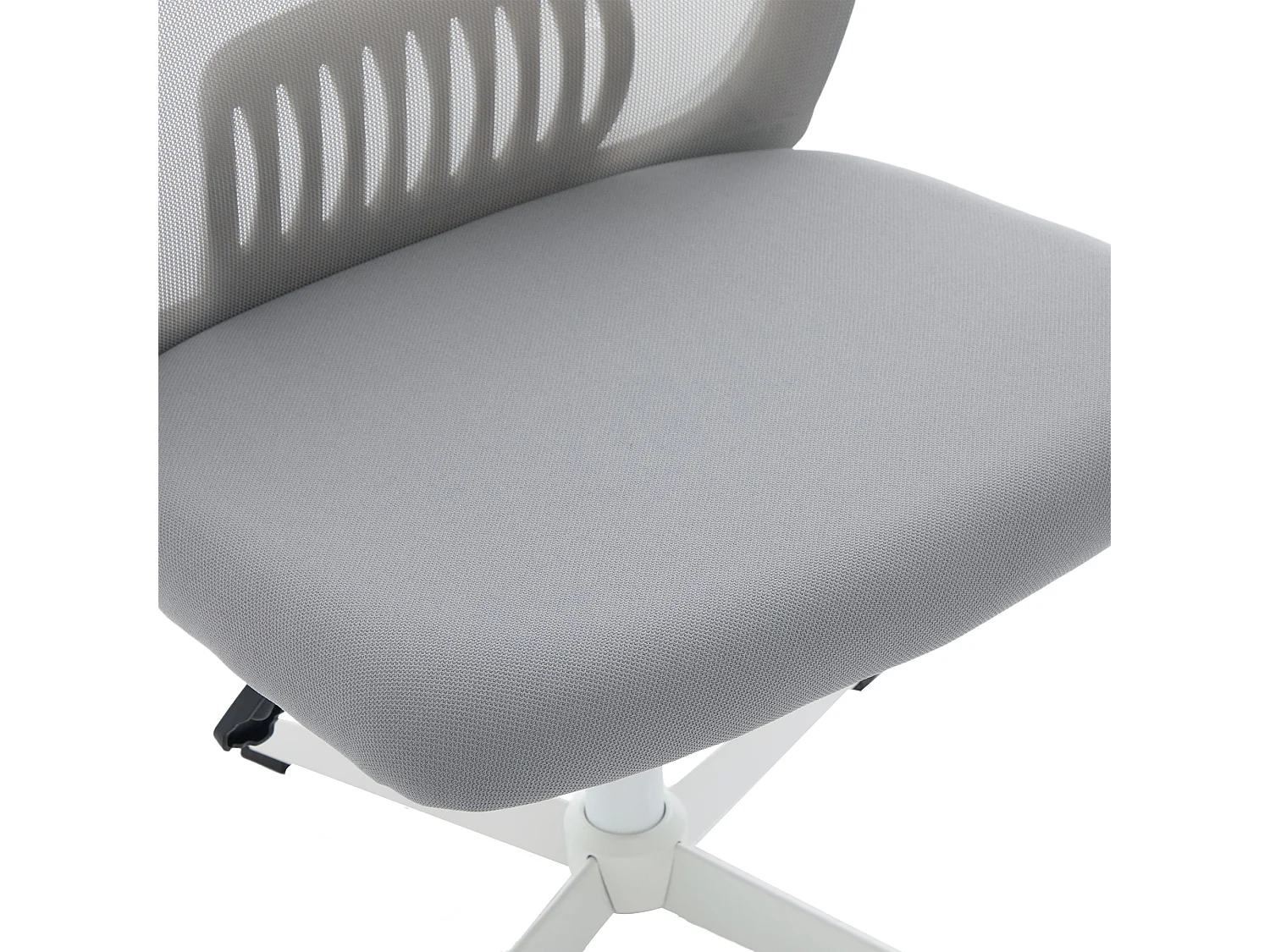 Chaise de bureau pivotante - Fauteuil pivotant  avec fonction bascule et réglage en hauteur - maille gris