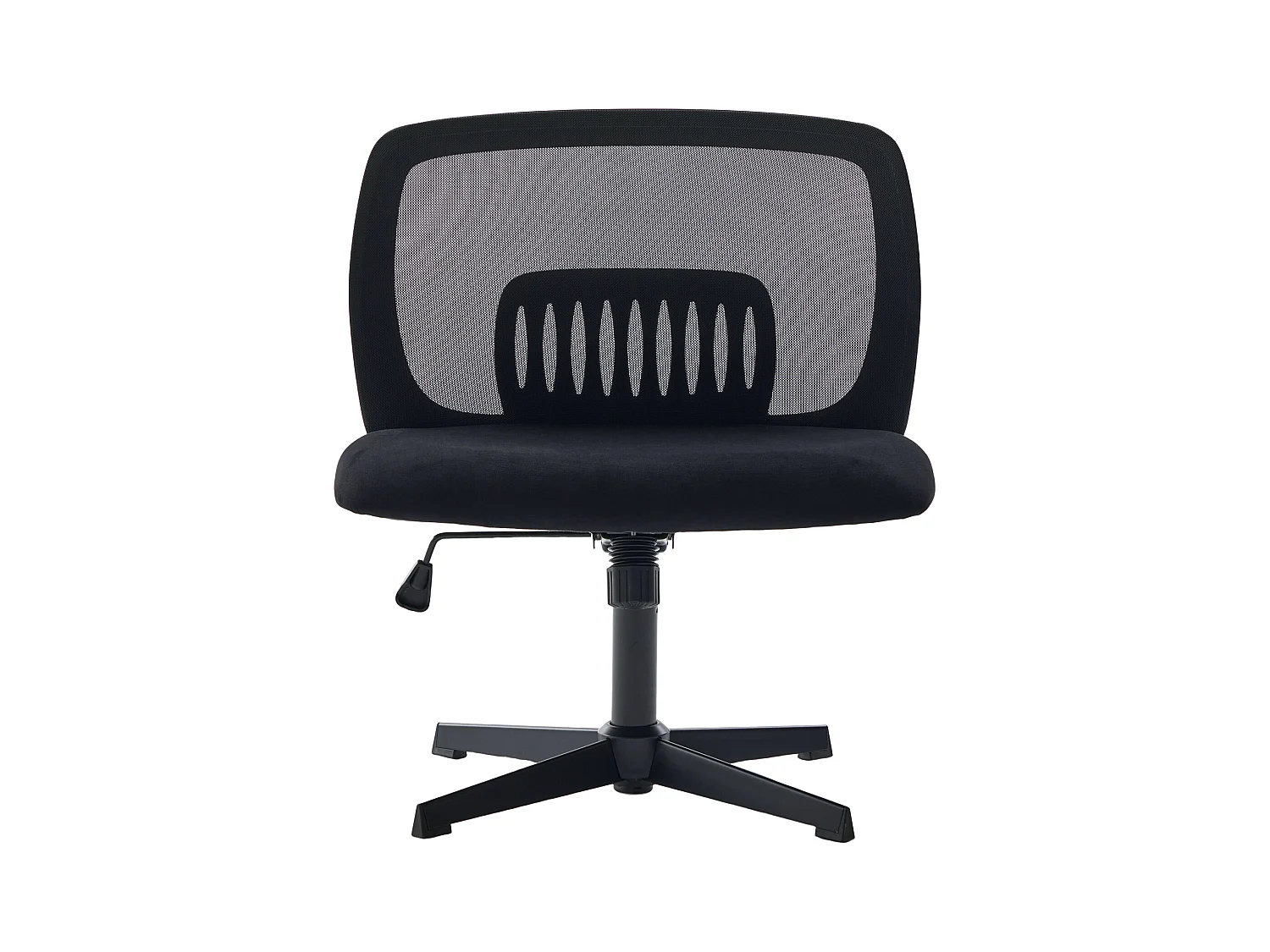 Bürodrehstuhl - Drehsessel mit Wippfunktion und Höhenverstellung - schwarzer Samt