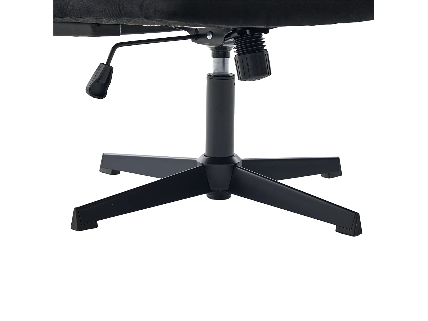 Chaise de bureau pivotante - Fauteuil pivotant  avec fonction bascule et réglage en hauteur - velours noire