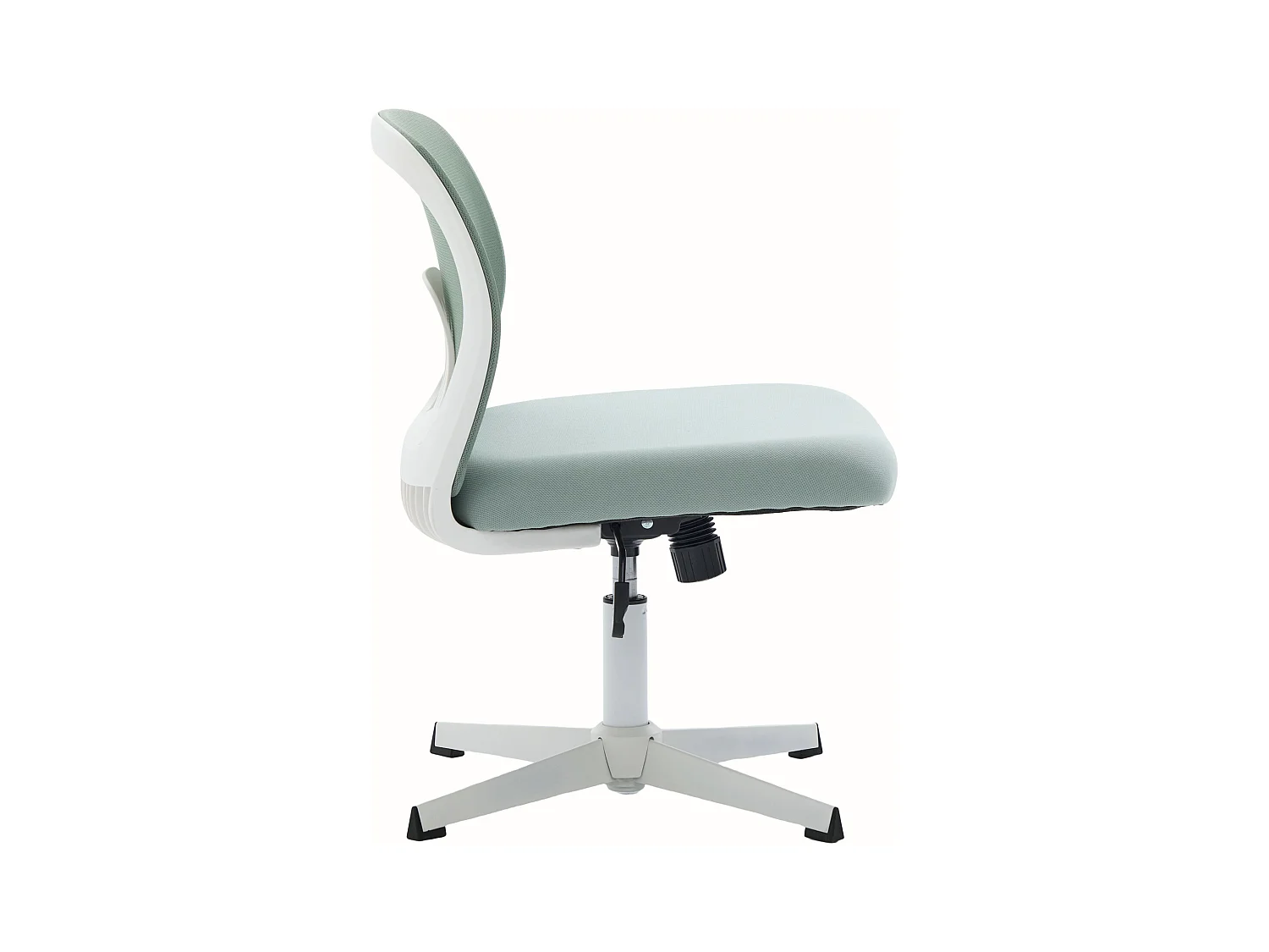 Bürodrehstuhl - Drehsessel mit Wippfunktion und Höhenverstellung - Mintgrünes Netzgewebe