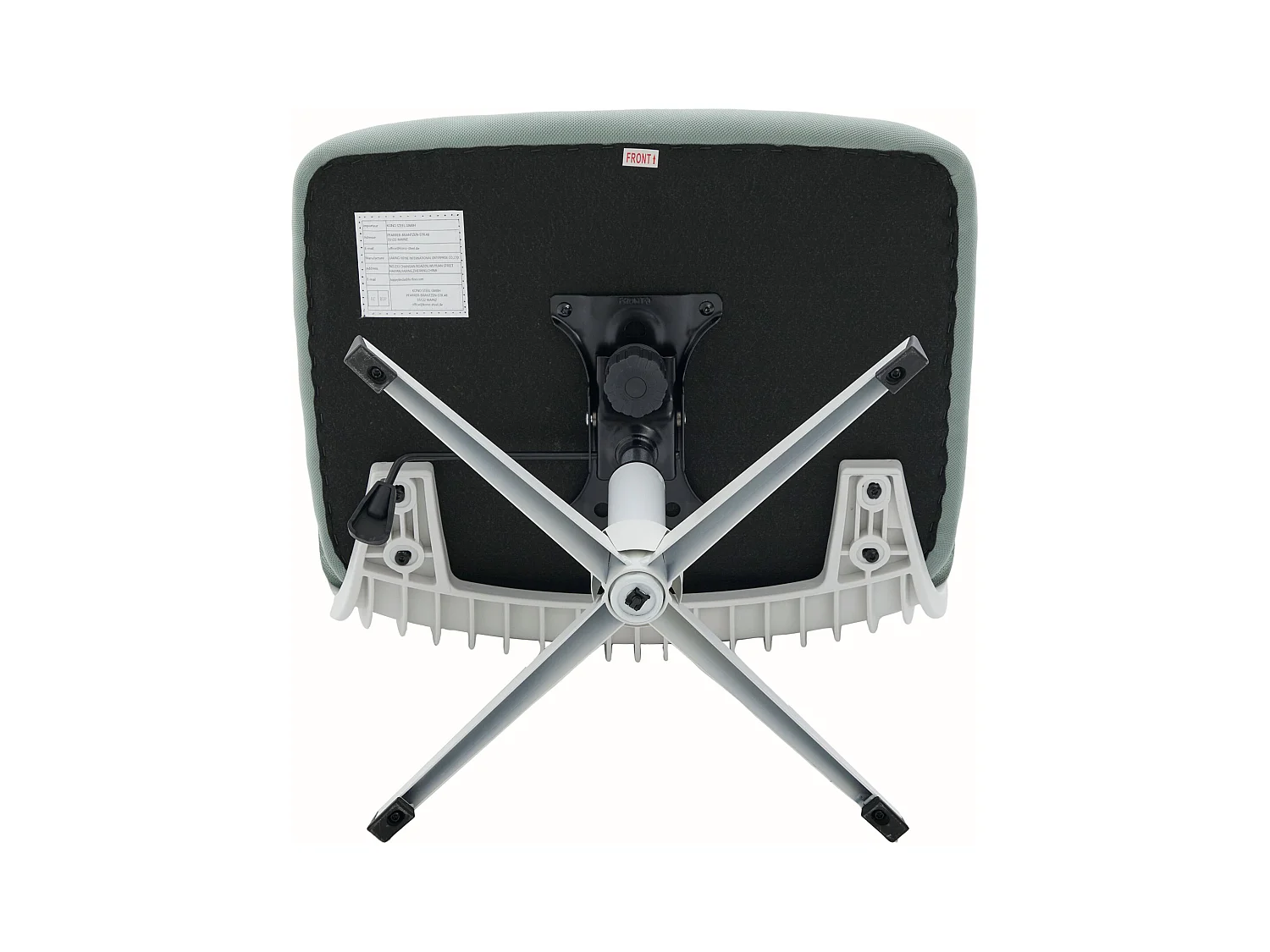 Bürodrehstuhl - Drehsessel mit Wippfunktion und Höhenverstellung - Mintgrünes Netzgewebe