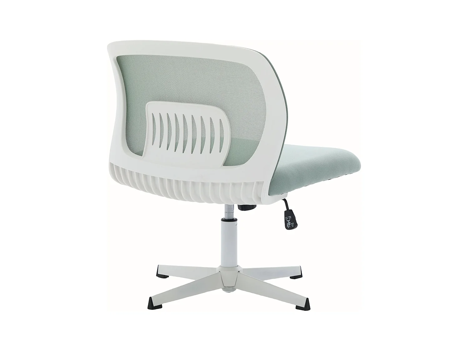 Bürodrehstuhl - Drehsessel mit Wippfunktion und Höhenverstellung - Mintgrünes Netzgewebe