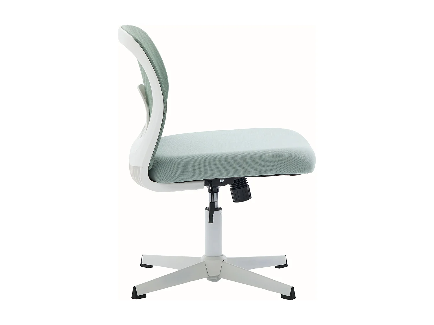 Chaise de bureau pivotante - Fauteuil pivotant  avec fonction bascule et réglage en hauteur - maille vert menthe