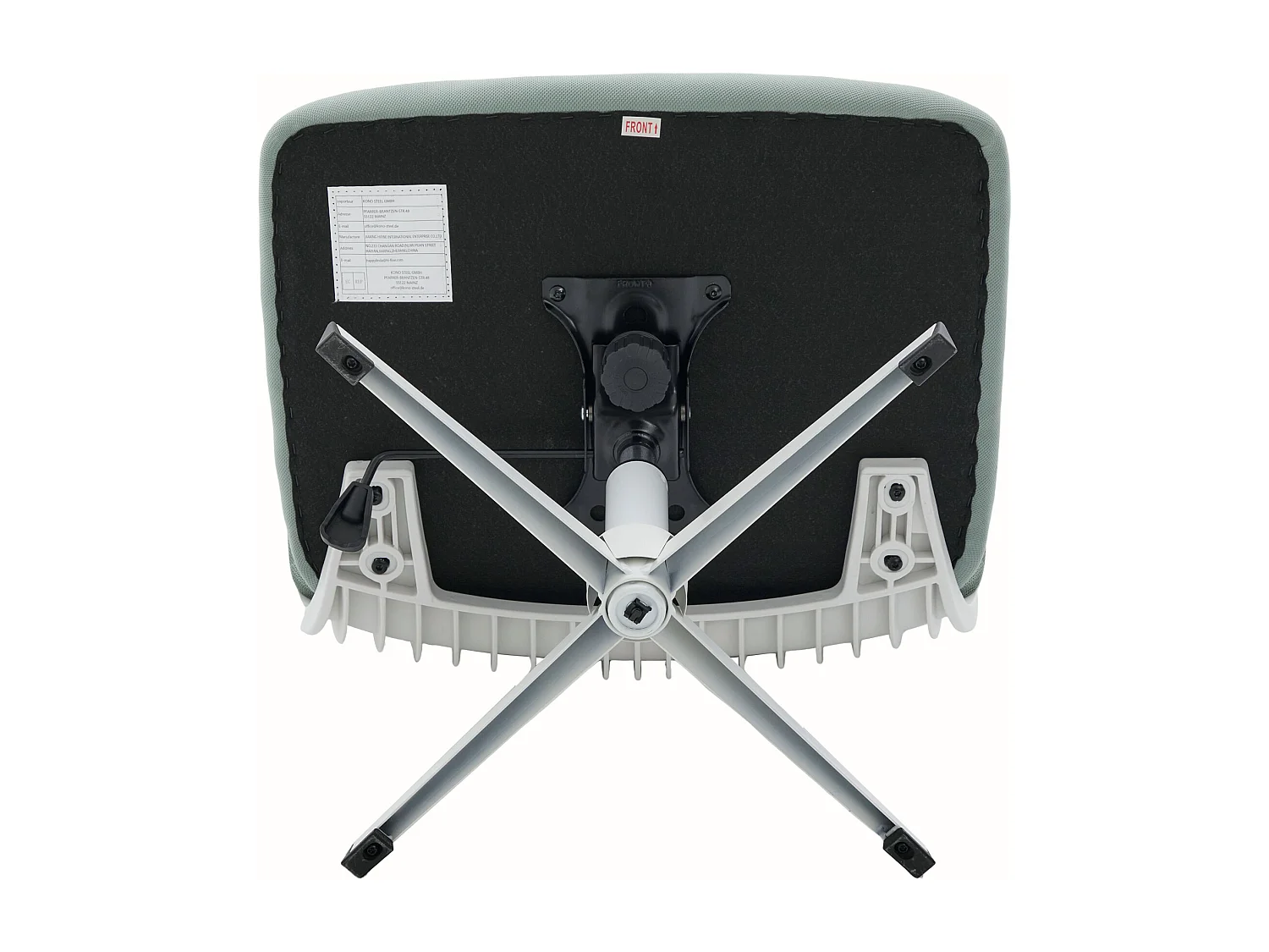 Chaise de bureau pivotante - Fauteuil pivotant  avec fonction bascule et réglage en hauteur - maille vert menthe