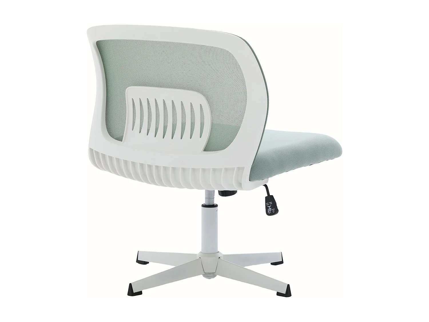 Chaise de bureau pivotante - Fauteuil pivotant  avec fonction bascule et réglage en hauteur - maille vert menthe