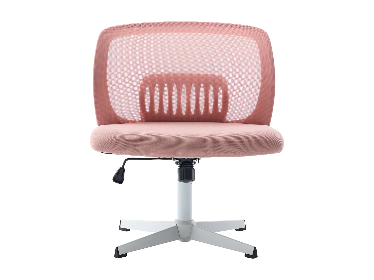 Chaise de bureau pivotante - Fauteuil pivotant  avec fonction bascule et réglage en hauteur - maille rose