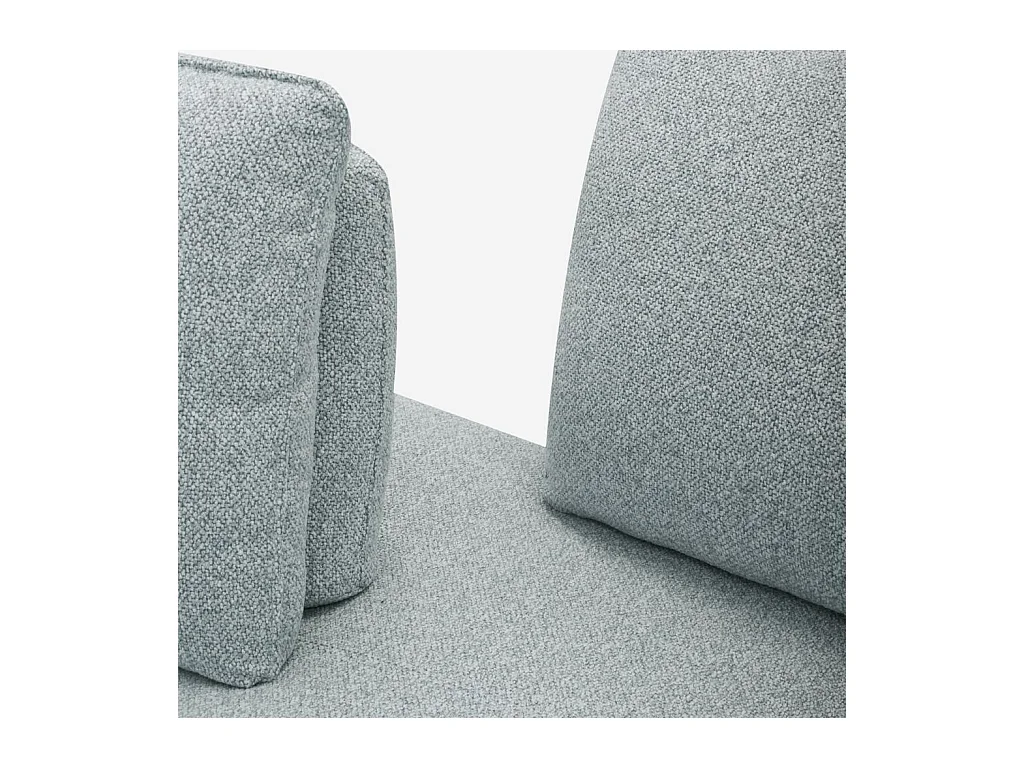 Habitat - Canapé 3 places en tissu texturé avec dossier avance-recule - Bleu glacier - Vilobi