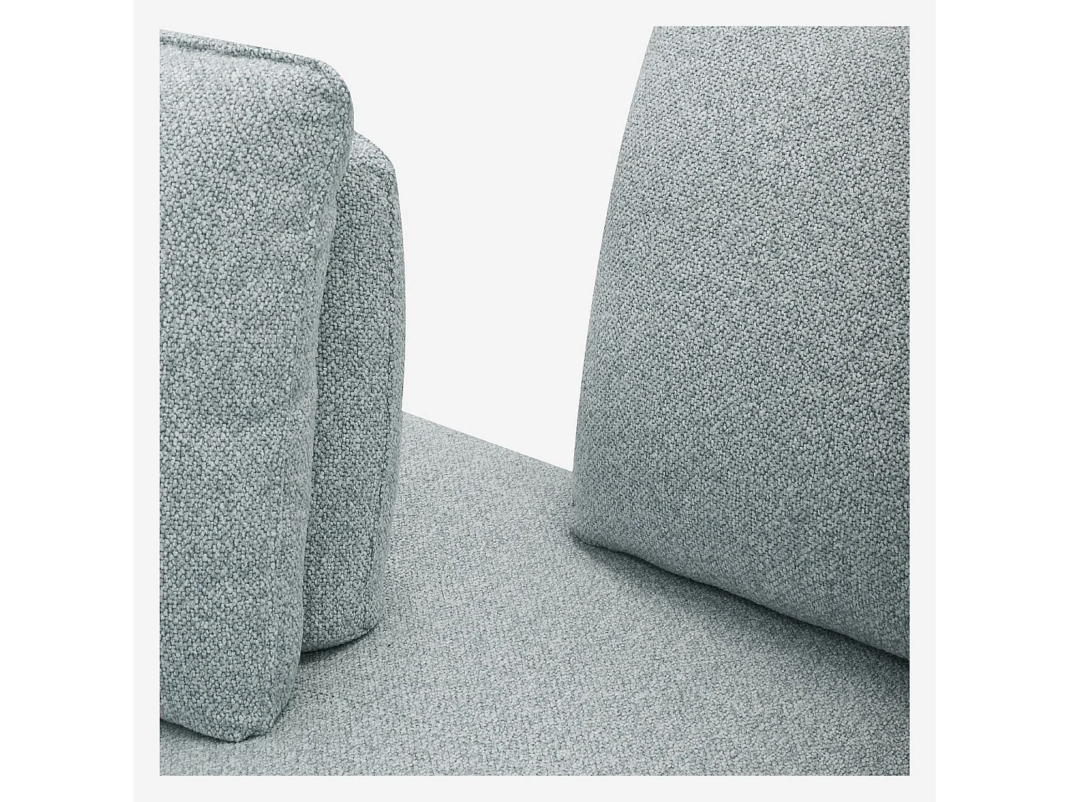 Habitat - Canapé 3 places en tissu texturé avec dossier avance-recule - Bleu glacier - Vilobi