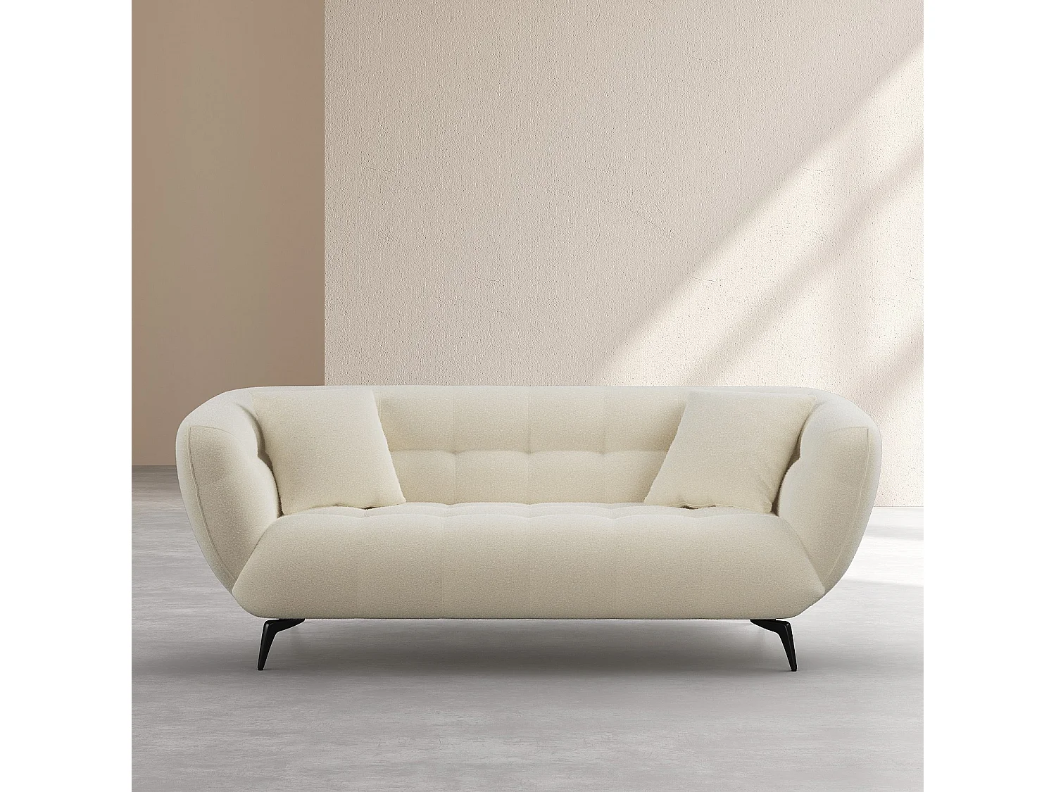 Habitat - Canapé 3 places en tissu - Écru - Nashi