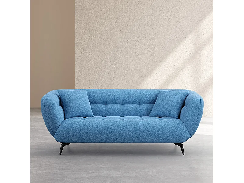 Habitat - Canapé 3 places en tissu - Bleu - Nashi