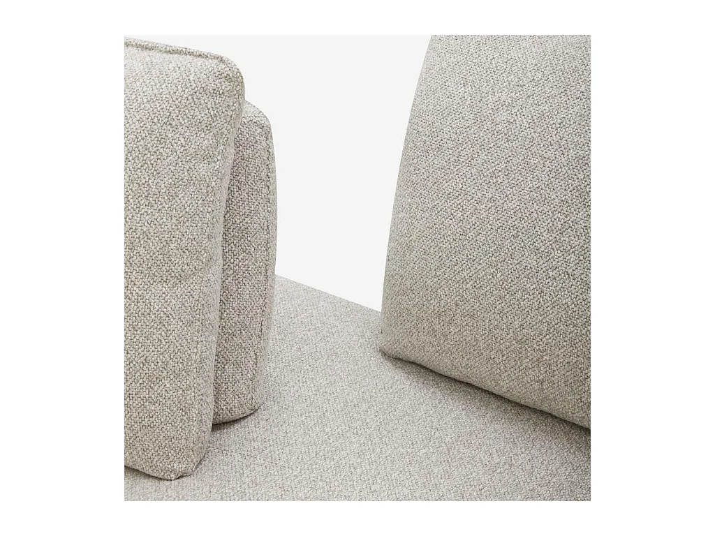 Habitat - Canapé 3 places en tissu texturé avec dossier avance-recule - Grège - Vilobi