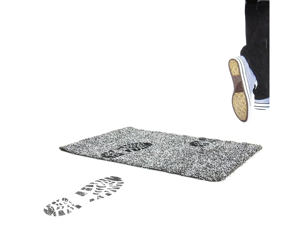 Tapis de propreté ultra absorbant et antidérapant 40x60 cm