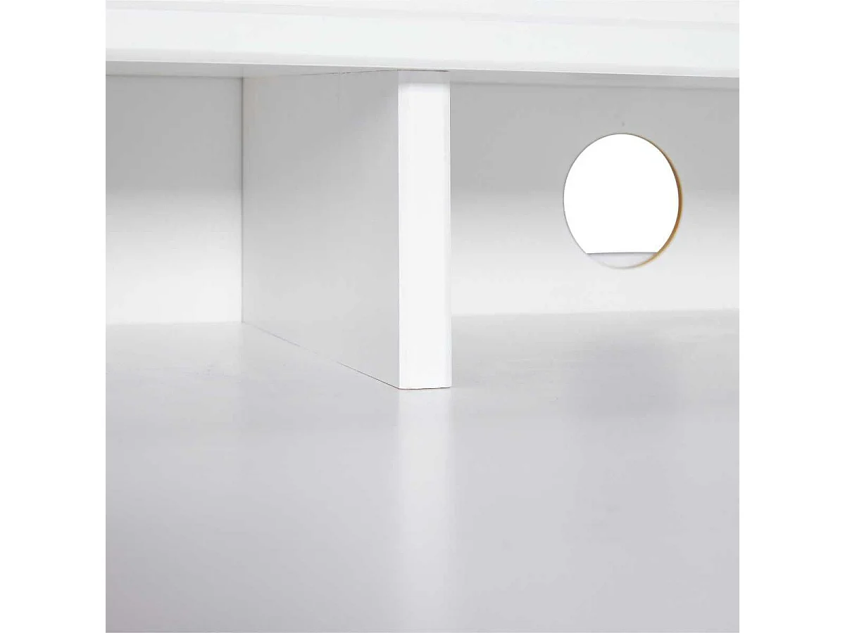 Bureau enfant réglable en hauteur en pin massif laqué blanc - GAEL