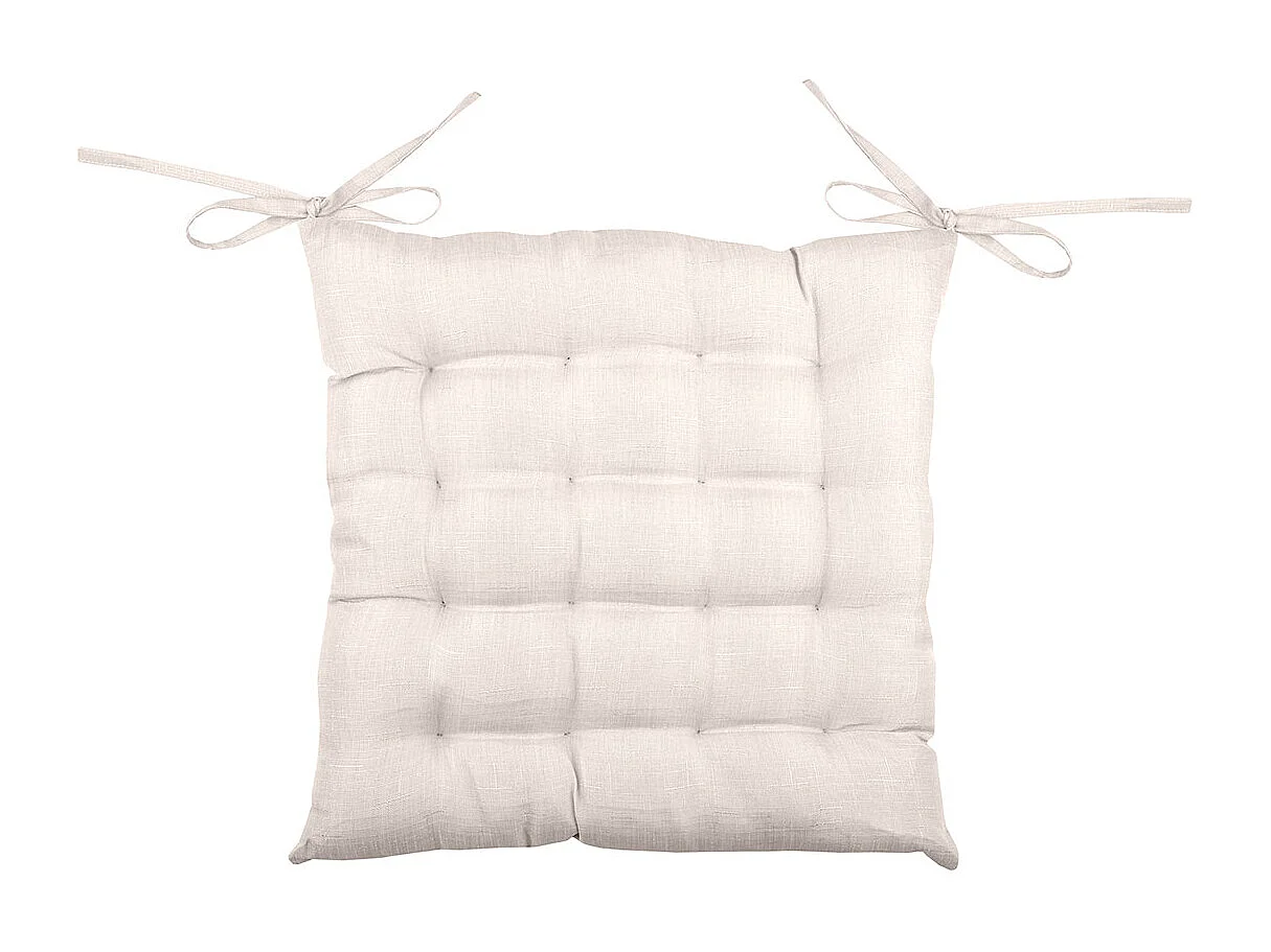 Cojín de Silla Liso con 16 Puntos 40 x 40 cm