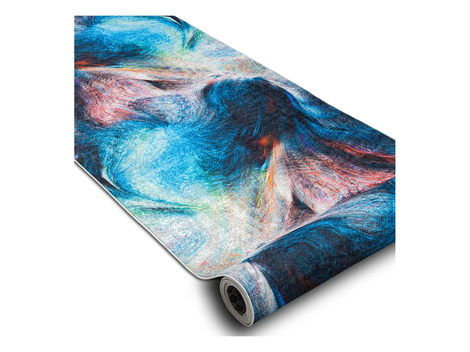 Läufer Antirutsch LOTUS COLOR 36500 Abstraktion blau / ZUM WASCHEN 120x650 cm