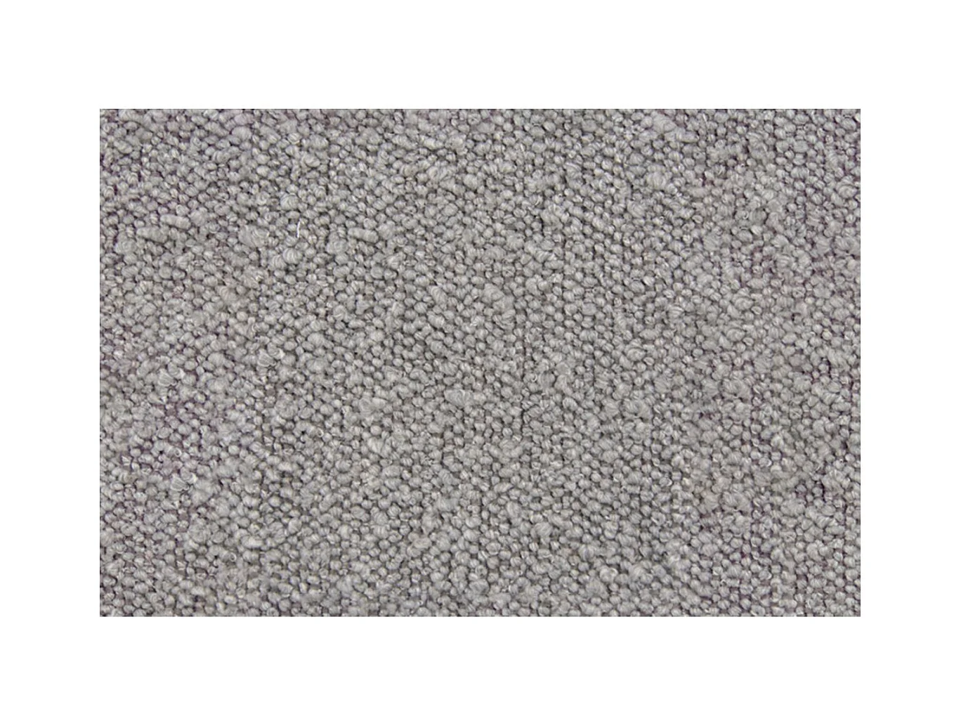 Lit 200x200cm avec tête de lit tapissier bouclette et double sommier tapissier gris - Hauteur totale : 29cm