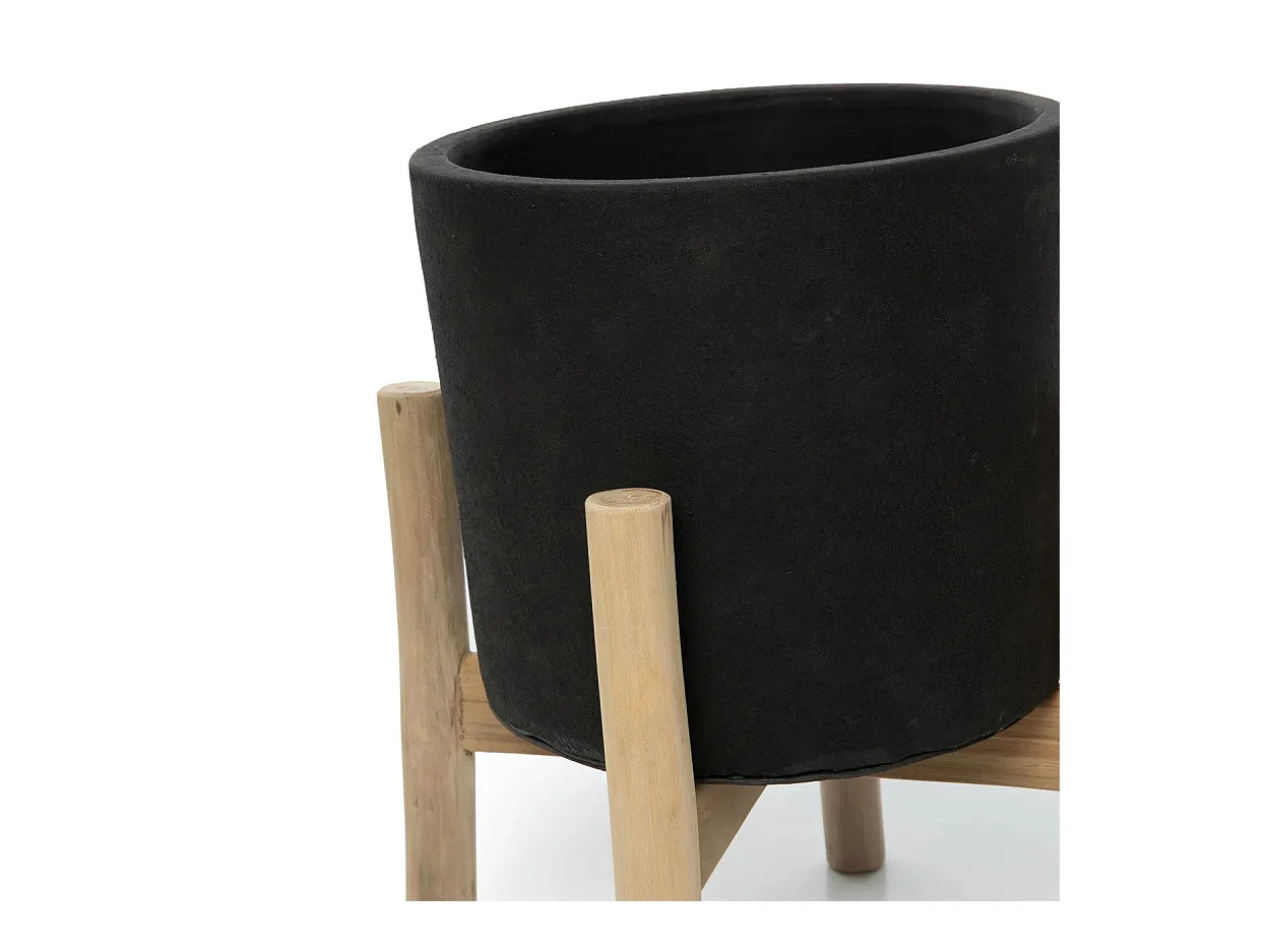 La Jardinière Charcoal Bas - Noir Naturel - S