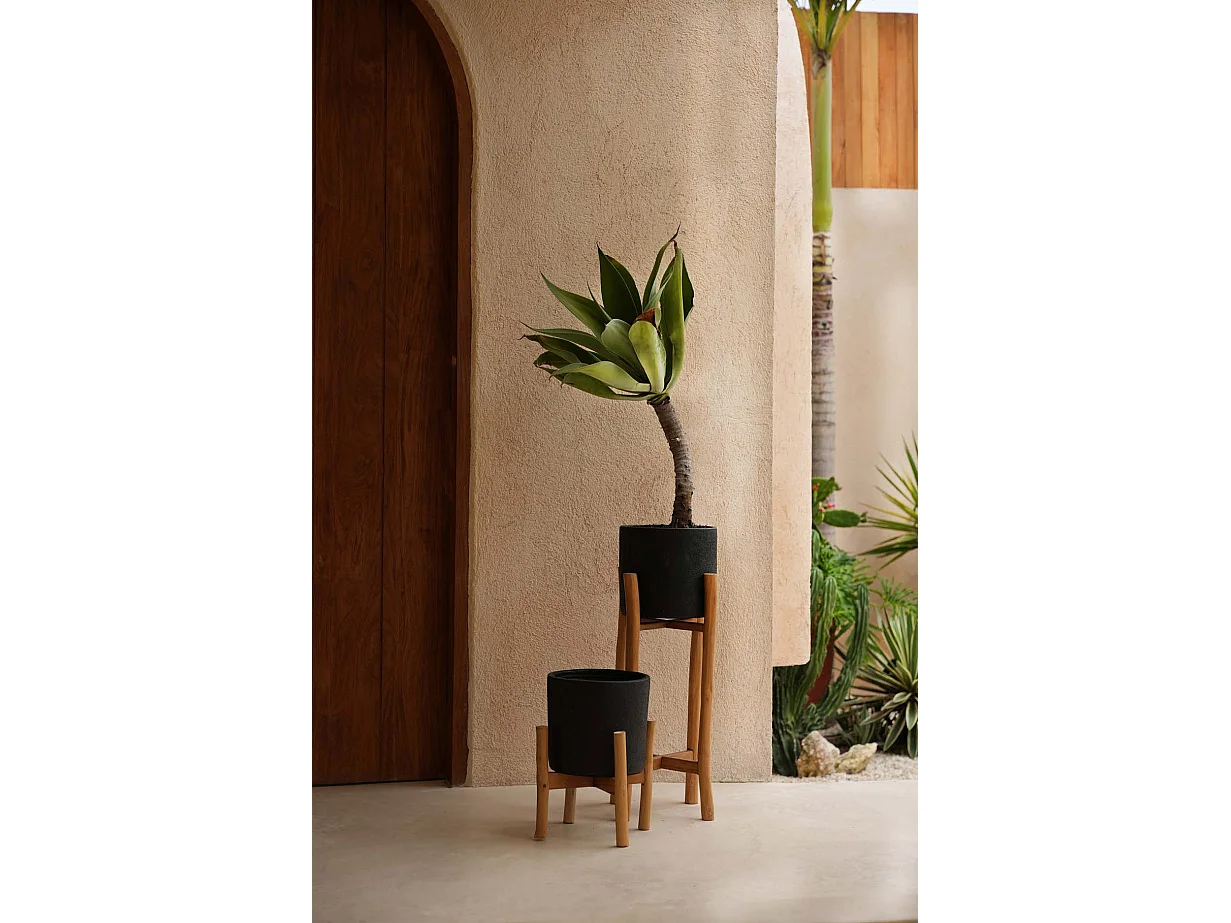 La Jardinière Charcoal Bas - Noir Naturel - S