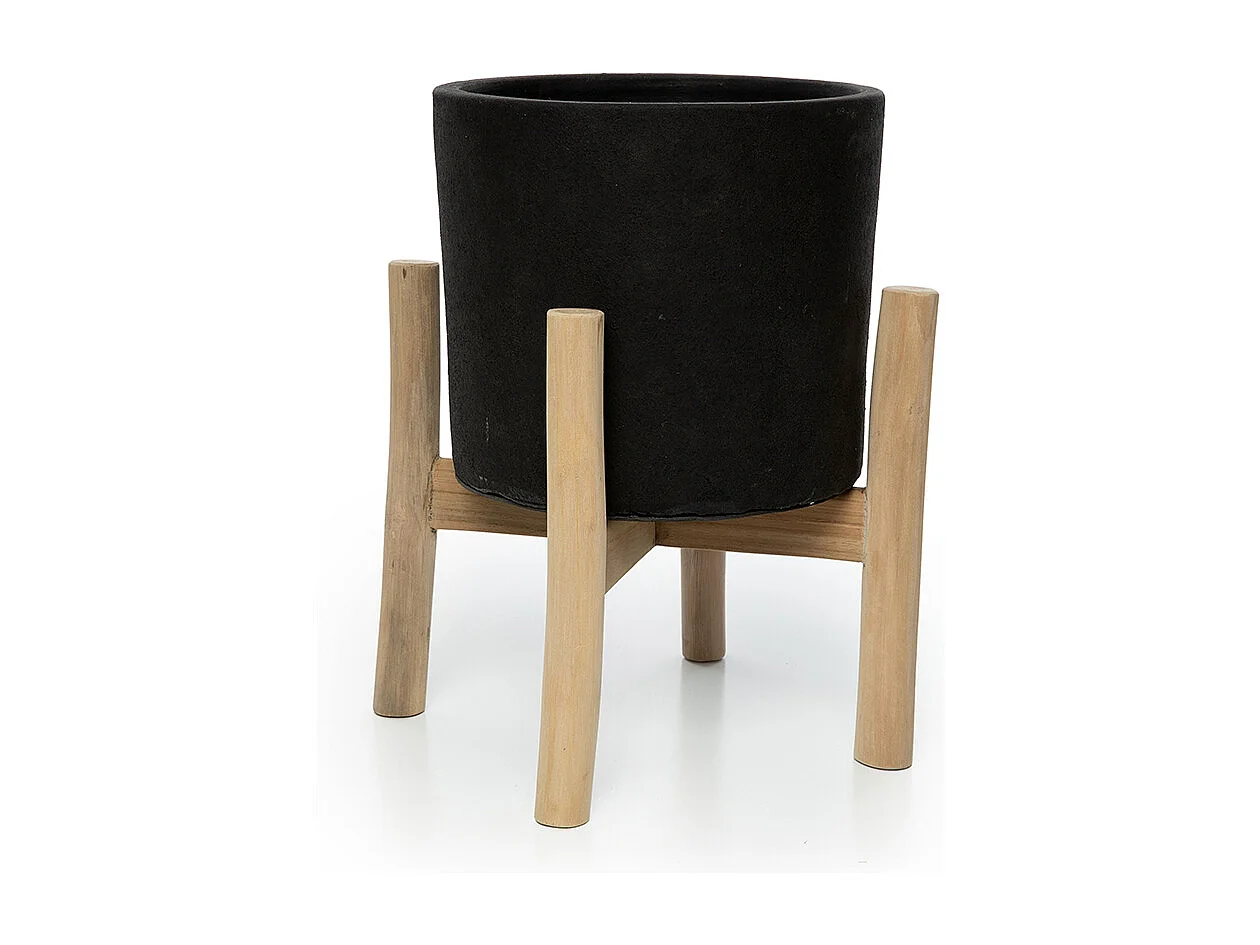 La Jardinière Charcoal Bas - Noir Naturel - S