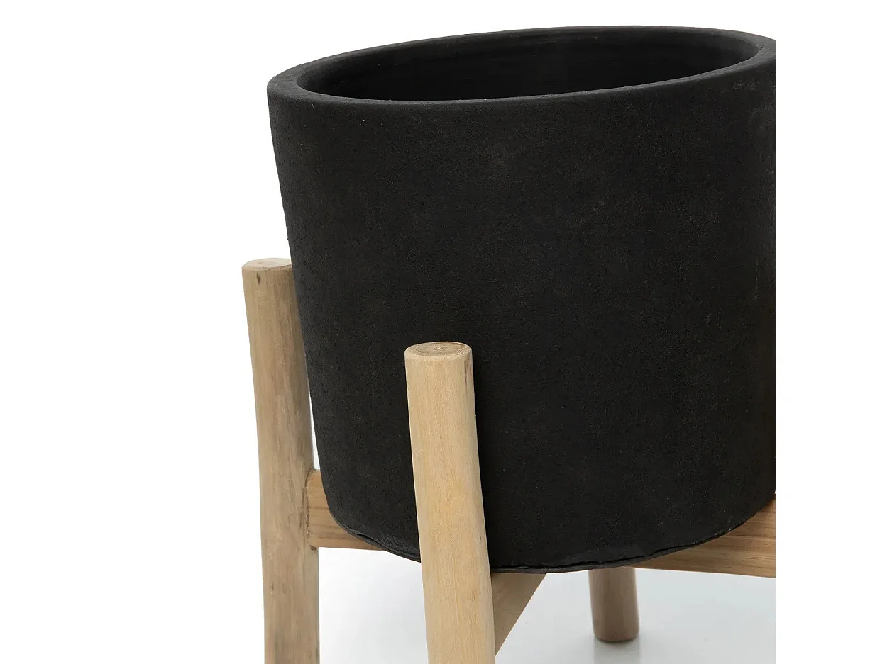 La Jardinière Charcoal Bas - Noir Naturel - S