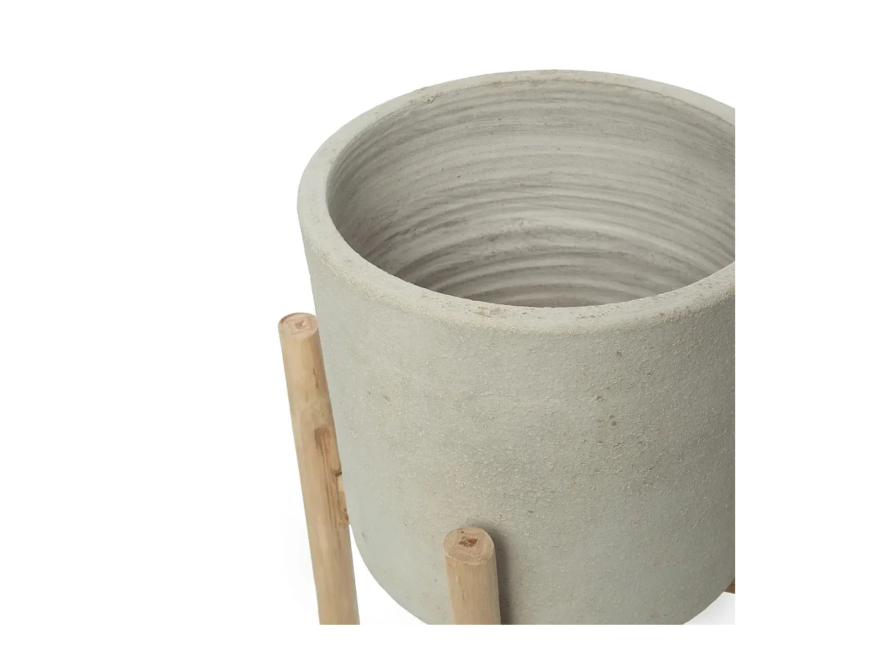 La Jardinière Chalk Basse - Béton Naturel - S