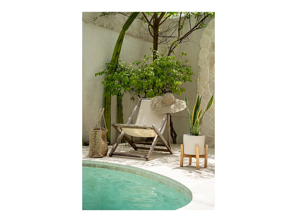 La Jardinière Chalk Basse - Béton Naturel - S