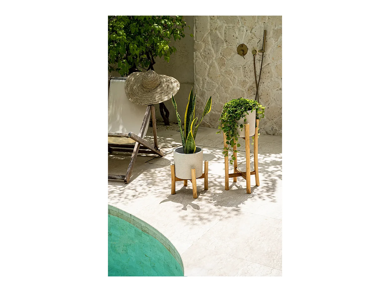 La Jardinière Chalk Basse - Béton Naturel - S